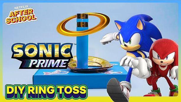 Craft Your Own Sonic Ring Toss Game! ⚡️ Sonic Prime is now streaming on Netflix!